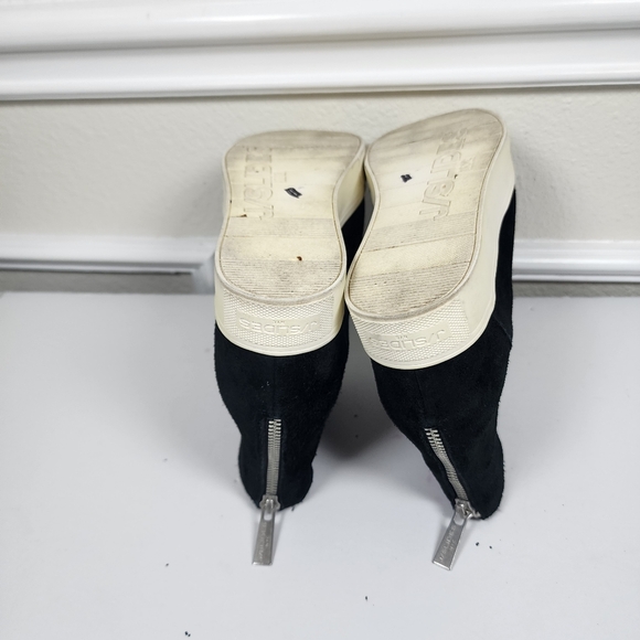 J Slide Women Dani Nubuck Casual black ankle boots sneakers size 7M - Picture 9 of 11